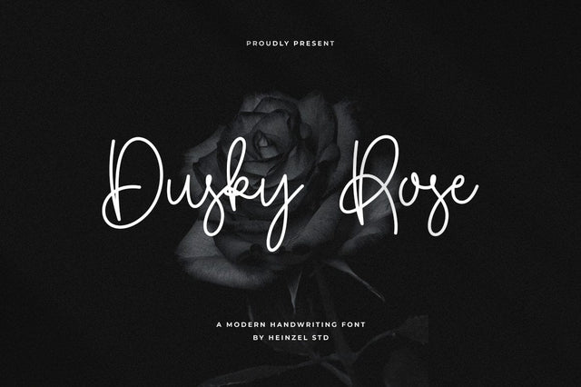 Dusky Rose Handwriting Font Font Heinzel Studio 