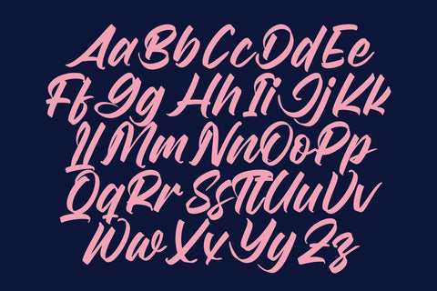 Duster Nighty - Bold Handwritten Font Font Letterena Studios 