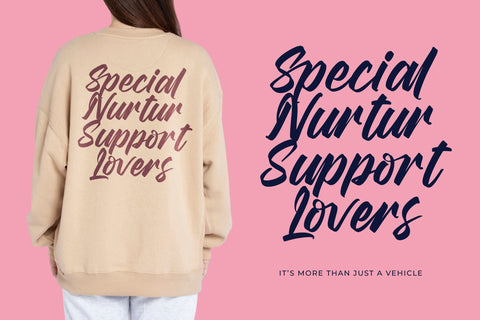 Duster Nighty - Bold Handwritten Font Font Letterena Studios 