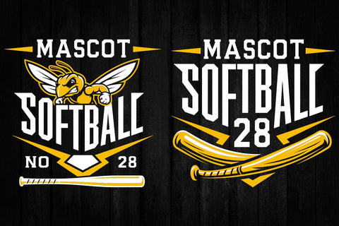 DYI customizable Softball Home Plate SVG with Custom Mascot & Player Number Font SVG DesignDestine 