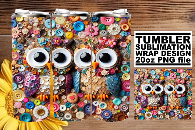 Dynamic 3D Owl Sublimation: Lifelike Representation Sublimation afrosvg 