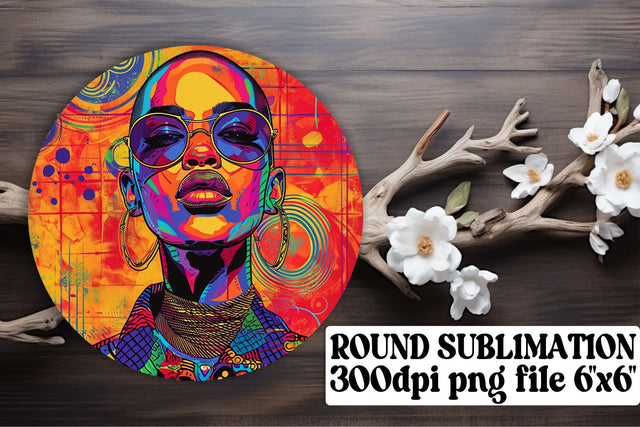 Dynamic Afro American Keychain Graphics Sublimation afrosvg 