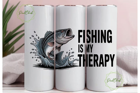 Dynamic Bass Fish Fishing Therapy PNG Sublimation PixelChick 