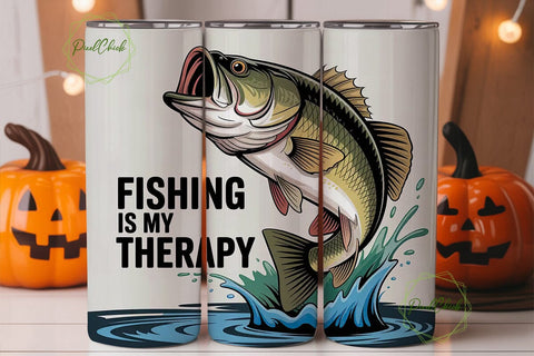 Dynamic Bass Fish Fishing Therapy PNG Sublimation PixelChick 