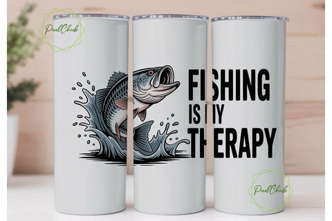 Dynamic Bass Fish Fishing Therapy PNG Sublimation PixelChick 