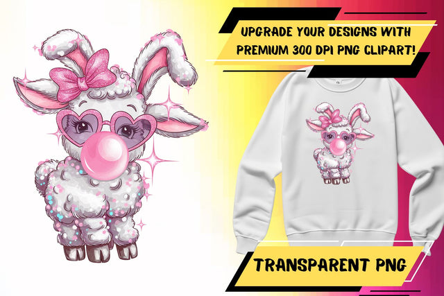 Dynamic designs, in PNG for sublimation , Cute Easter Sublimation HoodArtCraft 