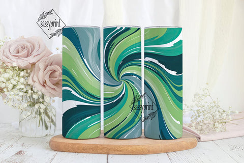 Dynamic Liquid Swirl 20oz Tumbler Wrap Sublimation sassyprint 