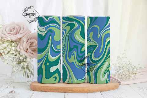 Dynamic Liquid Swirl 20oz Tumbler Wrap Sublimation sassyprint 