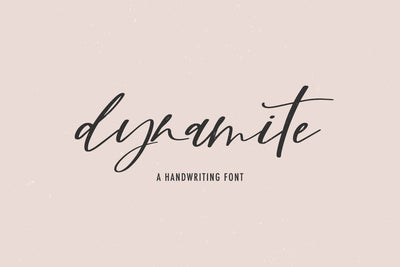 Dynamite Script Font Beck McCormick 