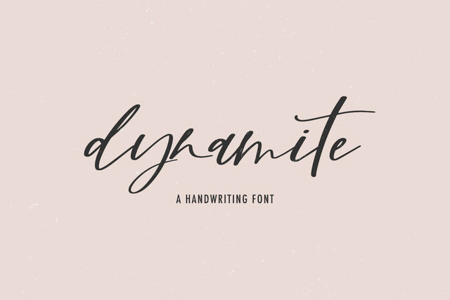 Dynamite Script Font Beck McCormick 
