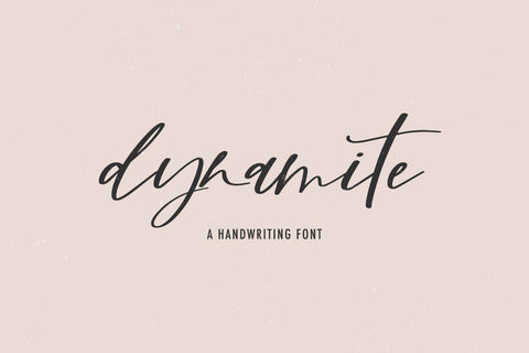 Dynamite Script Font Beck McCormick 