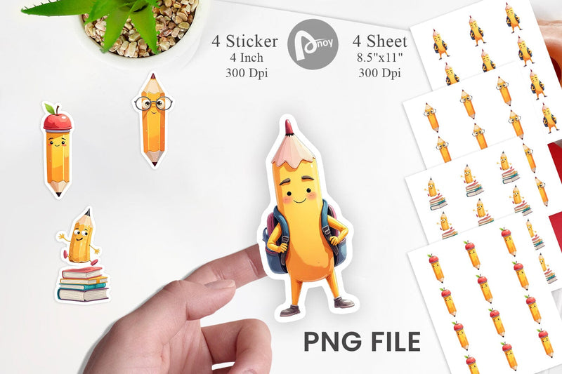 Eager Pencil Sticker Sublimation artnoy 