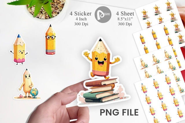 Eager Pencil Sticker Sublimation artnoy 