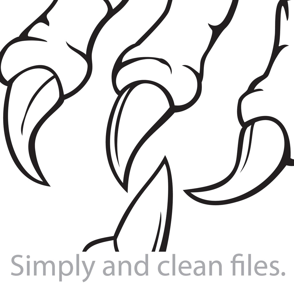 Eagle claw. Cut files for Cricut. Clip Art silhouette (eps, svg, pdf ...