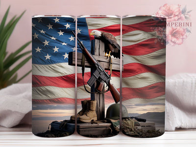 Eagle Cross Military 20oz Tumbler, Military Pride, Cross Symbol, Eagle Design, Tumbler Wrap, Sublimation Design, 20oz Tumbler Sublimation Li Zamperini 