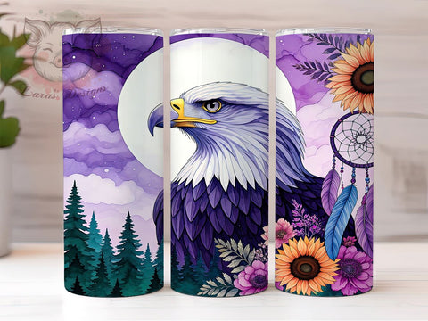 Eagle Dreamcatcher 20oz Tumbler, Eagle Tumbler, Dreamcatcher Design, 20oz Tumbler, Sublimation Wrap, Native American Art, Boho Decor, Wildlife Gift Sublimation Lara' s Designs 