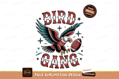 Eagle Football Bird Gang Sublimation Png Sublimation Designangry 
