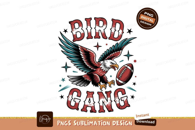 Eagle Football Bird Gang Sublimation Png Sublimation Designangry 