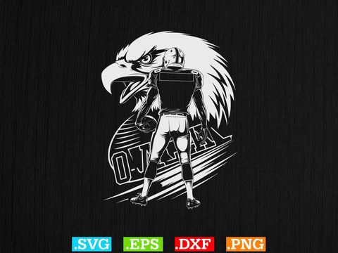 Eagle Football Player Svg Bundle, American football Svg SVG Creativeart88 