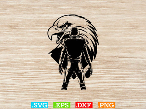 Eagle Football Player Svg Bundle, American football Svg SVG Creativeart88 