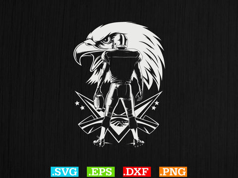 Eagle Football Player Svg Bundle, American football Svg SVG Creativeart88 