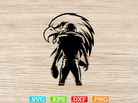 Eagle Football Player Svg Bundle, American football Svg SVG Creativeart88 