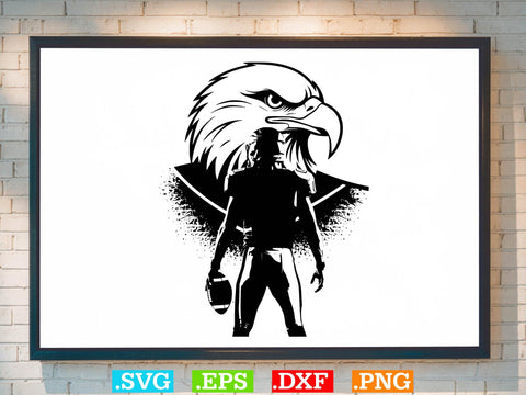 Eagle Football Player Svg Bundle, American football Svg SVG Creativeart88 