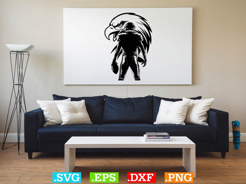 Eagle Football Player Svg Bundle, American football Svg SVG Creativeart88 