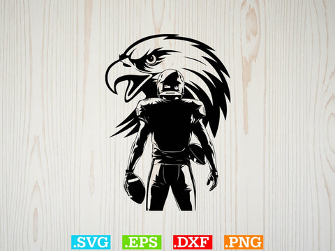 Eagle Football Player Svg Bundle, American football Svg SVG Creativeart88 