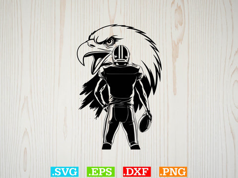 Eagle Football Player Svg Bundle, American football Svg SVG Creativeart88 