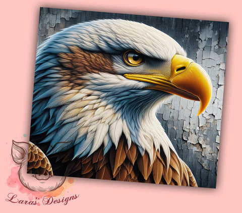Eagle Grunge 20oz Tumbler Png, Straight & Tapered Tumbler Png, Eagle Tumbler Png, Digital Download PNG Sublimation Lara' s Designs 