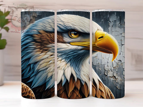 Eagle Grunge 20oz Tumbler Png, Straight & Tapered Tumbler Png, Eagle Tumbler Png, Digital Download PNG Sublimation Lara' s Designs 