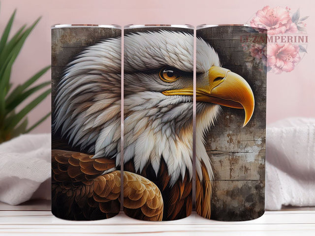 Eagle Grunge 20oz Tumbler Wrap PNG, Bald Eagle Tumbler Png, Straight & Tapered Tumbler Wrap, Instant Digital Download Sublimation Li Zamperini 