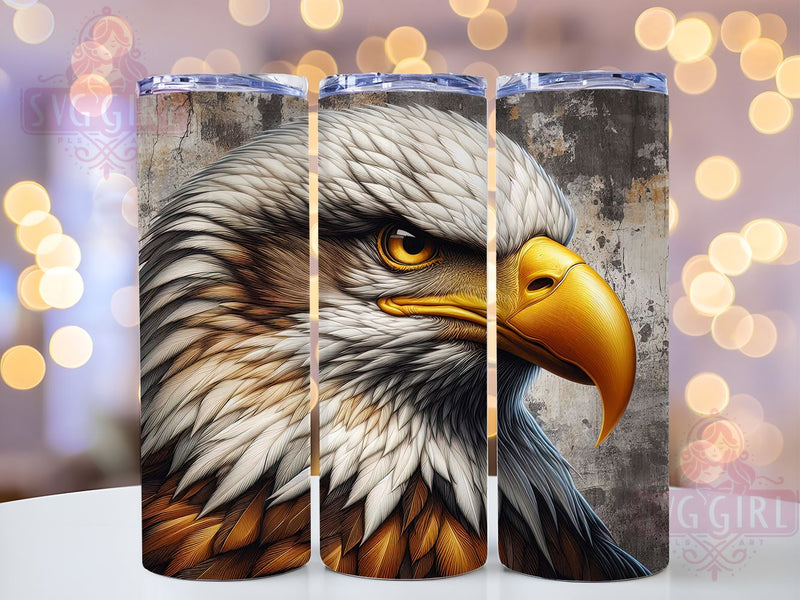Eagle Grunge 20oz Tumbler Wrap Sublimation Design, Straight Tapered Tumbler Wrap, Eagle Tumbler Png, Instant Digital Download Sublimation SvggirlplusArt 