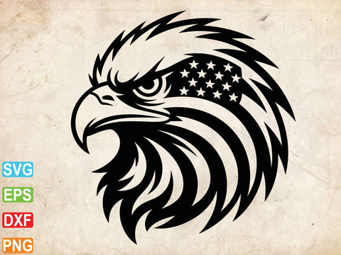 Eagle Head SVG, Patriotic Eagle Svg SVG Creativeart88 