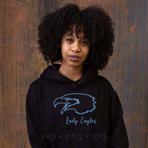 Eagle mascot and silhouette svg cut file SVG Kimberly Thomas Design 