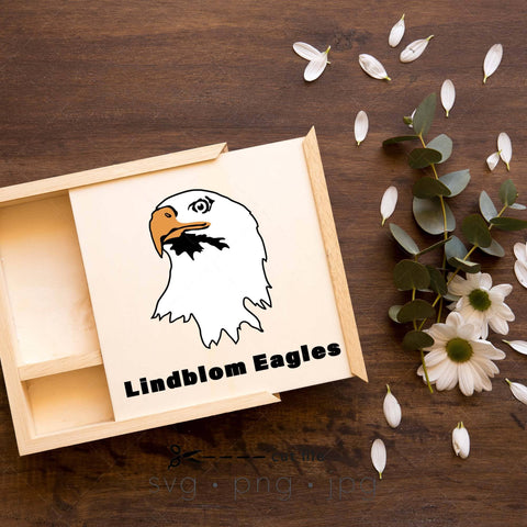 Eagle mascot and silhouette svg cut file SVG Kimberly Thomas Design 