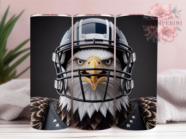 Eagle Mascot Football Tumbler Wrap, Football Eagle PNG, Game Day Tumbler Wrap, Eagle Mascot Tumbler, 20oz Skinny Tumbler, Eagle Fan Gift, Eagle Sublimation Design Sublimation Li Zamperini 