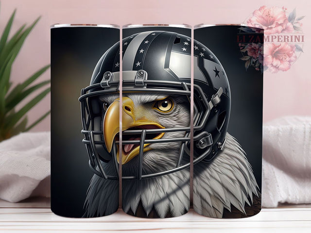 Eagle Mascot Football Tumbler Wrap, Football Eagle PNG, Game Day Tumbler Wrap, Eagle Mascot Tumbler, 20oz Skinny Tumbler, Eagle Fan Gift, Eagle Sublimation Design Sublimation Li Zamperini 