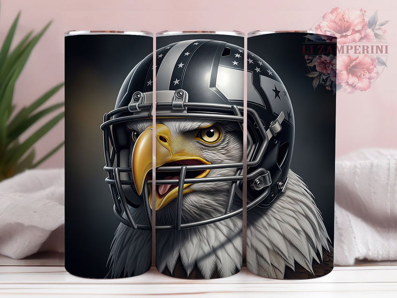 Eagle Mascot Football Tumbler Wrap, Football Eagle PNG, Game Day Tumbler Wrap, Eagle Mascot Tumbler, 20oz Skinny Tumbler, Eagle Fan Gift, Eagle Sublimation Design Sublimation Li Zamperini 