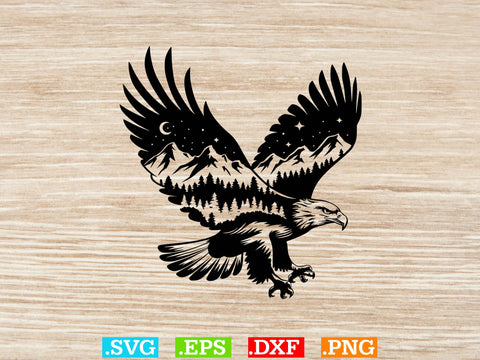 Eagle Nature Scene Svg Bundle, Eagle Svg, Eagle Landscape Svg SVG Creativeart88 
