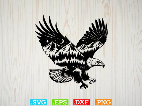Eagle Nature Scene Svg Bundle, Eagle Svg, Eagle Landscape Svg SVG Creativeart88 