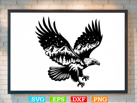 Eagle Nature Scene Svg Bundle, Eagle Svg, Eagle Landscape Svg SVG Creativeart88 