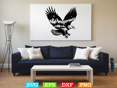 Eagle Nature Scene Svg Bundle, Eagle Svg, Eagle Landscape Svg SVG Creativeart88 