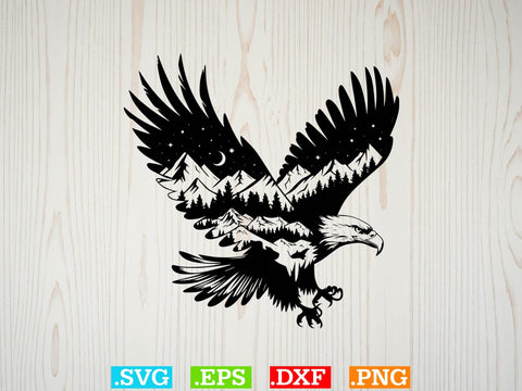 Eagle Nature Scene Svg Bundle, Eagle Svg, Eagle Landscape Svg SVG Creativeart88 