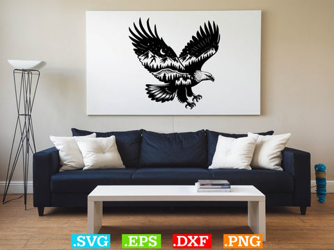 Eagle Nature Scene Svg Bundle, Eagle Svg, Eagle Landscape Svg SVG Creativeart88 