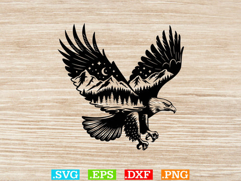 Eagle Nature Scene Svg Bundle, Eagle Svg, Eagle Landscape Svg SVG Creativeart88 