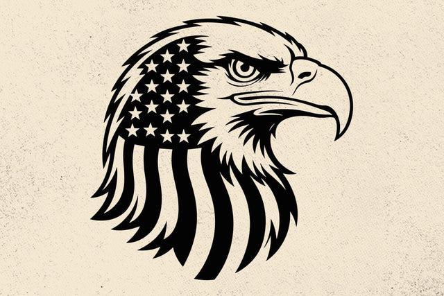 Eagle with USA Flag Svg, Patriotic 4th of July eagle Svg SVG DesignDestine 