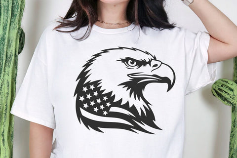 Eagle with USA Flag Svg, Patriotic 4th of July eagle Svg SVG DesignDestine 