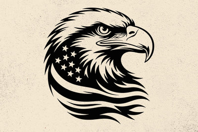 Eagle with USA Flag Svg, Patriotic 4th of July eagle Svg SVG DesignDestine 